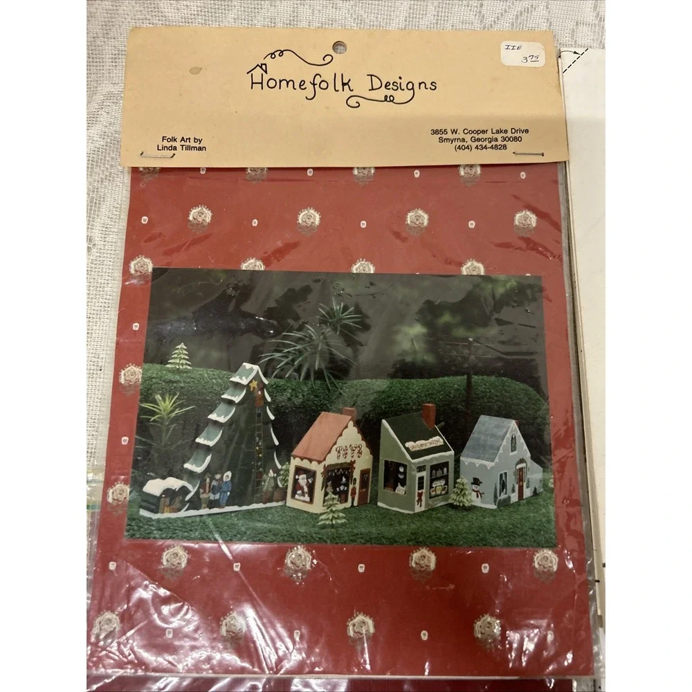 Home folk Designs, Christmas Village 2 Bean Bag Storage Projects, Building Instr
